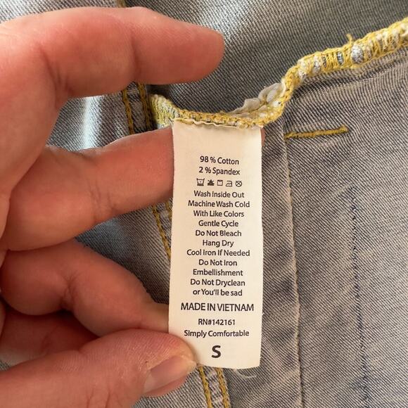 Lularoe Women’s Unicorn Patch Denim Jean Jacket Size S Whimsical Magical - Picture 9 of 11